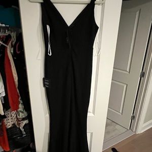 Lulus Melora black sleeveless dress NWT